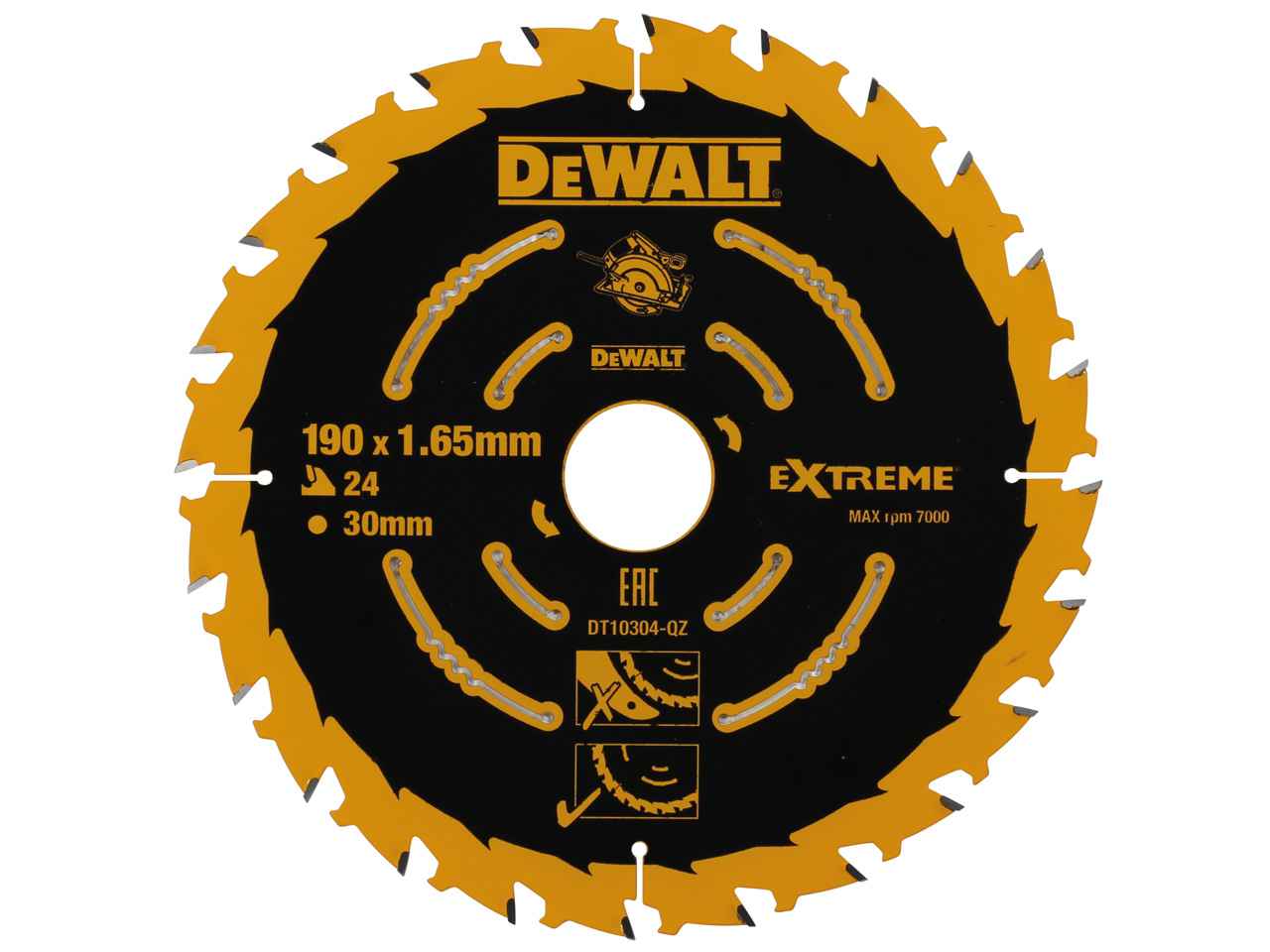DeWALT DT10304 Pílový kotúč EXTREME, 190 x 30 mm, 24 zubov