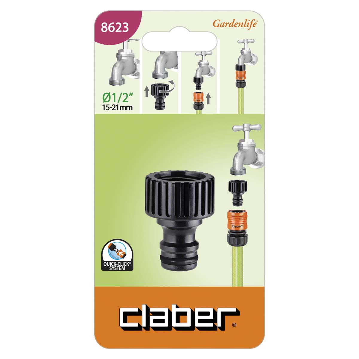 Prípojka na kohútik 1/2" CLABER 8623