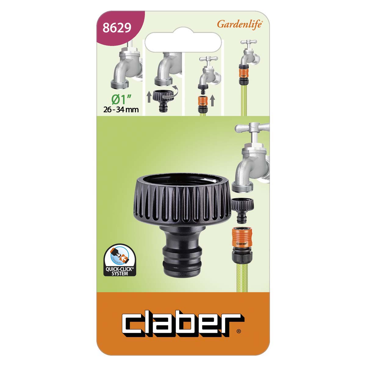 Prípojka na kohútik 1" CLABER 8629