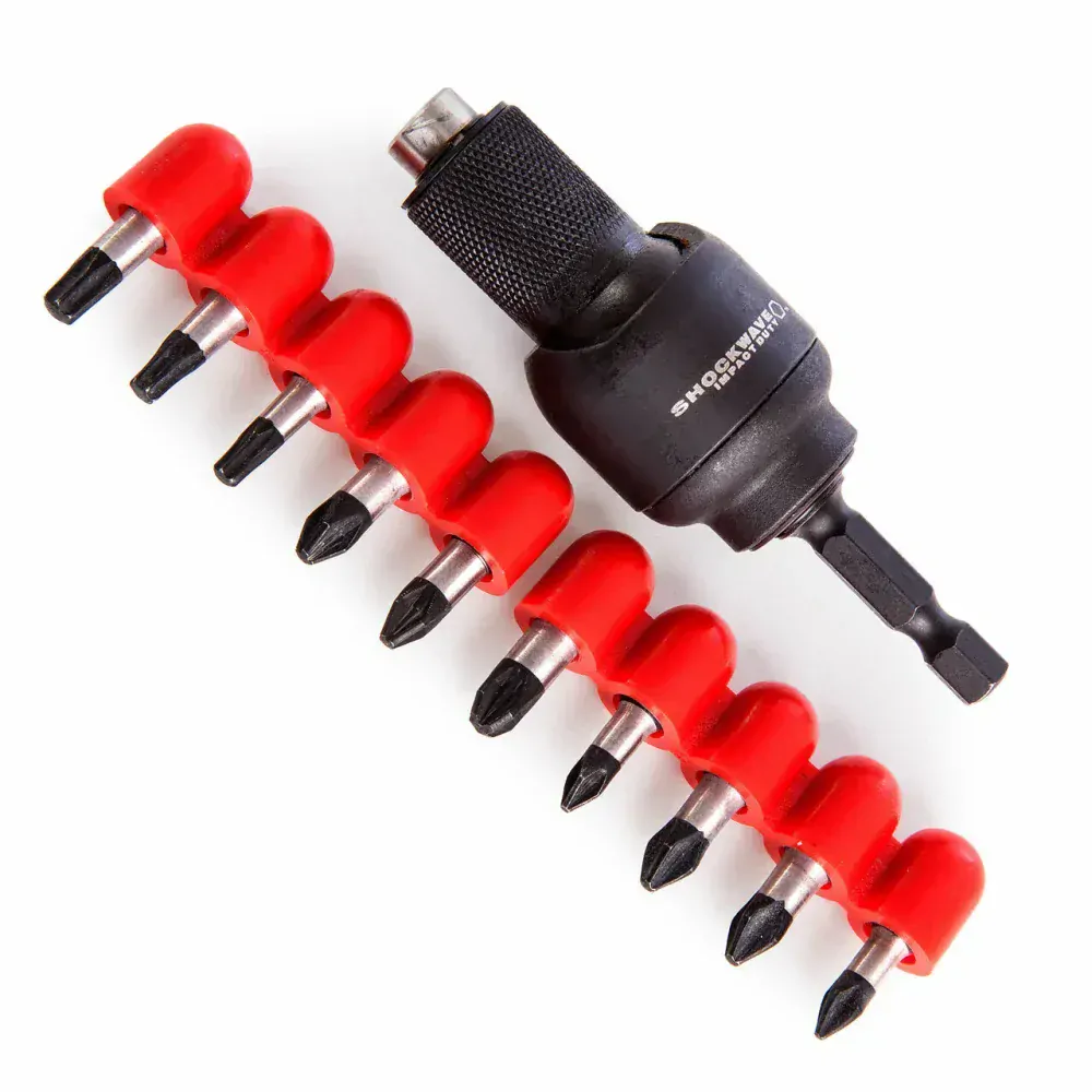 Milwaukee shockwave uhlový adaptér+10ks bitov