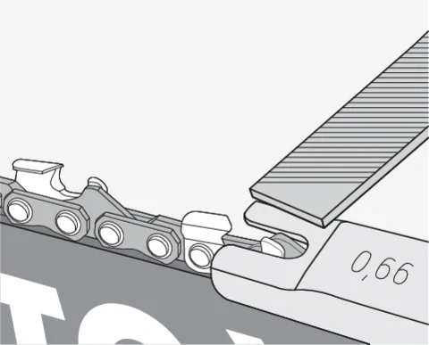 YATO YT-85041 4-dielna súprava na ostrenie reťazí motorových píl