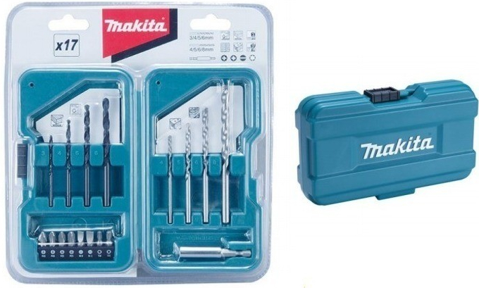 Sada bitov Makita D-40216, 17-dielna